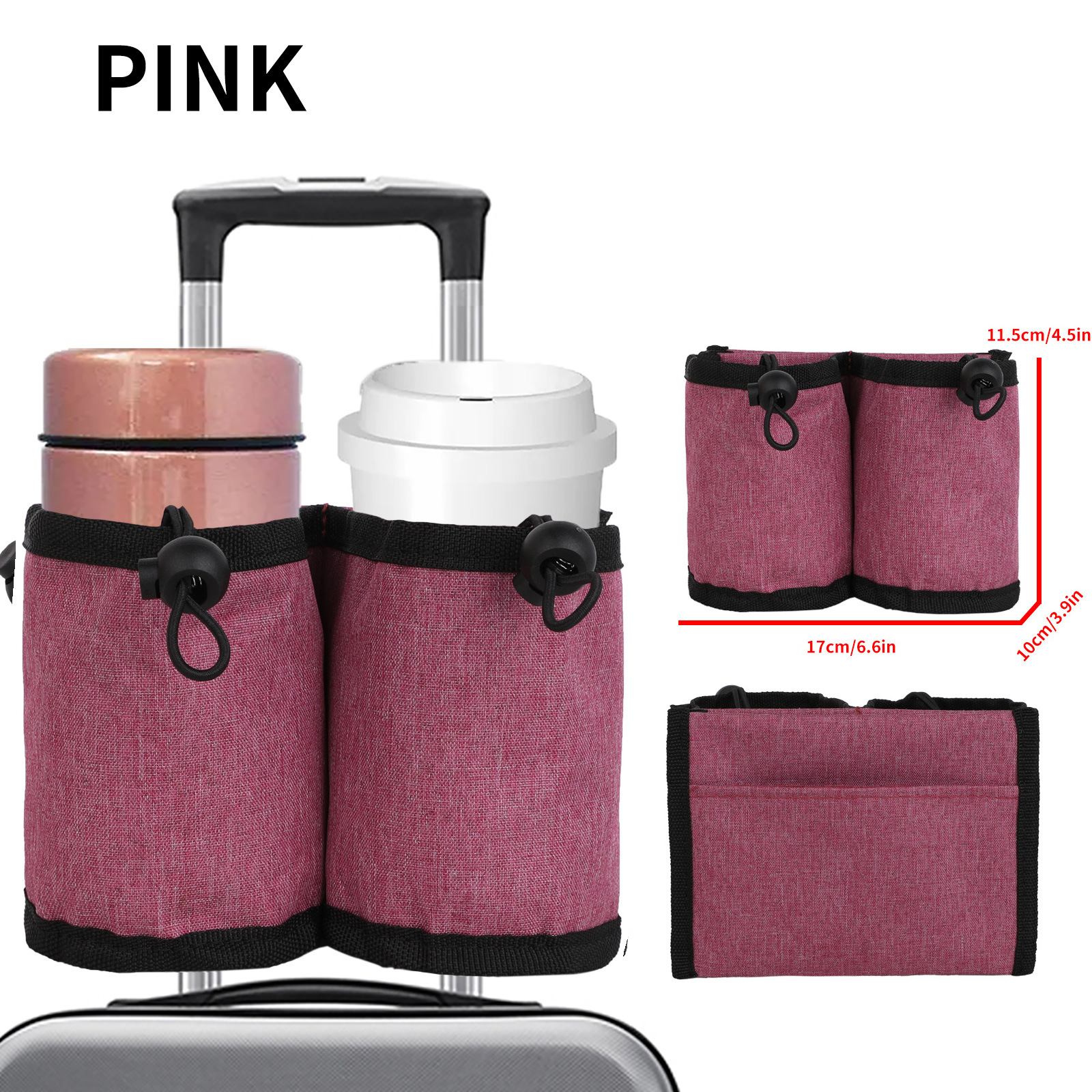 Luggage Cup Holder Travel Bag with Shoulder Strap 7