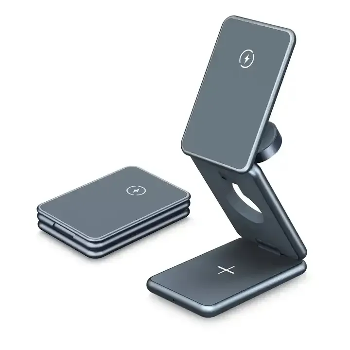 3 in1 Adjustable Foldable Magnetic Wireless Charging Station 1
