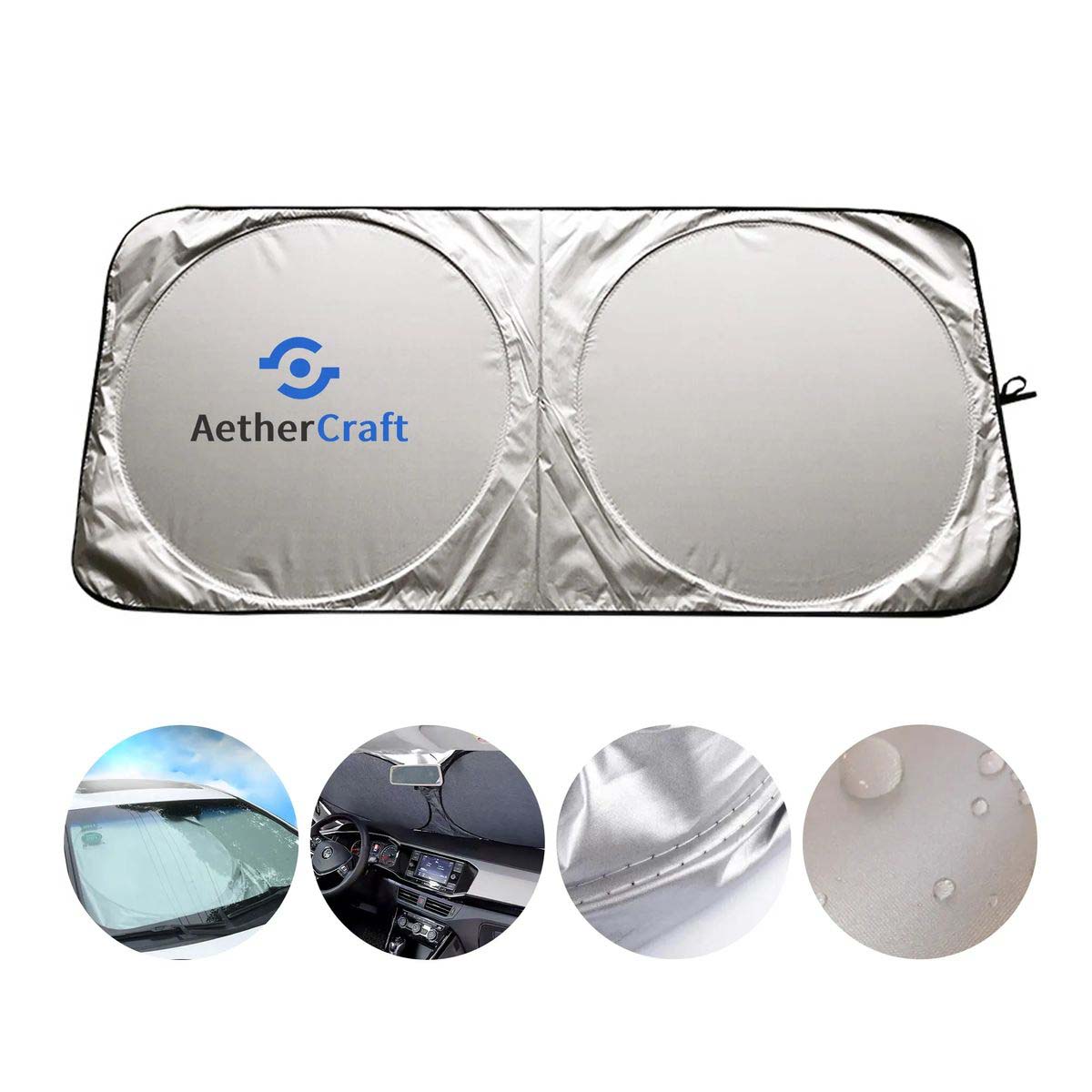 UV Car Windshield Shade Portable and Lightweight 3