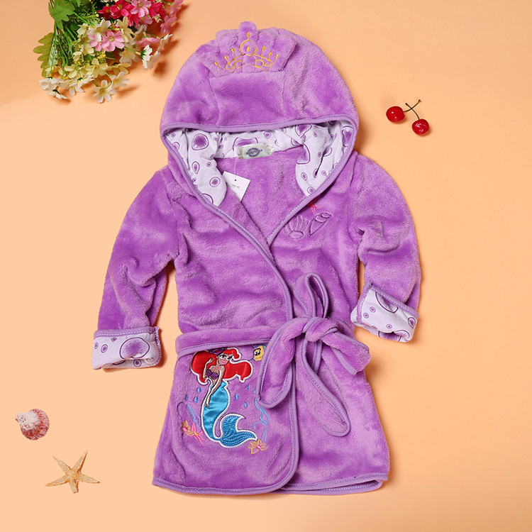 Baby Animal Bathrobe with Tie Closure 13