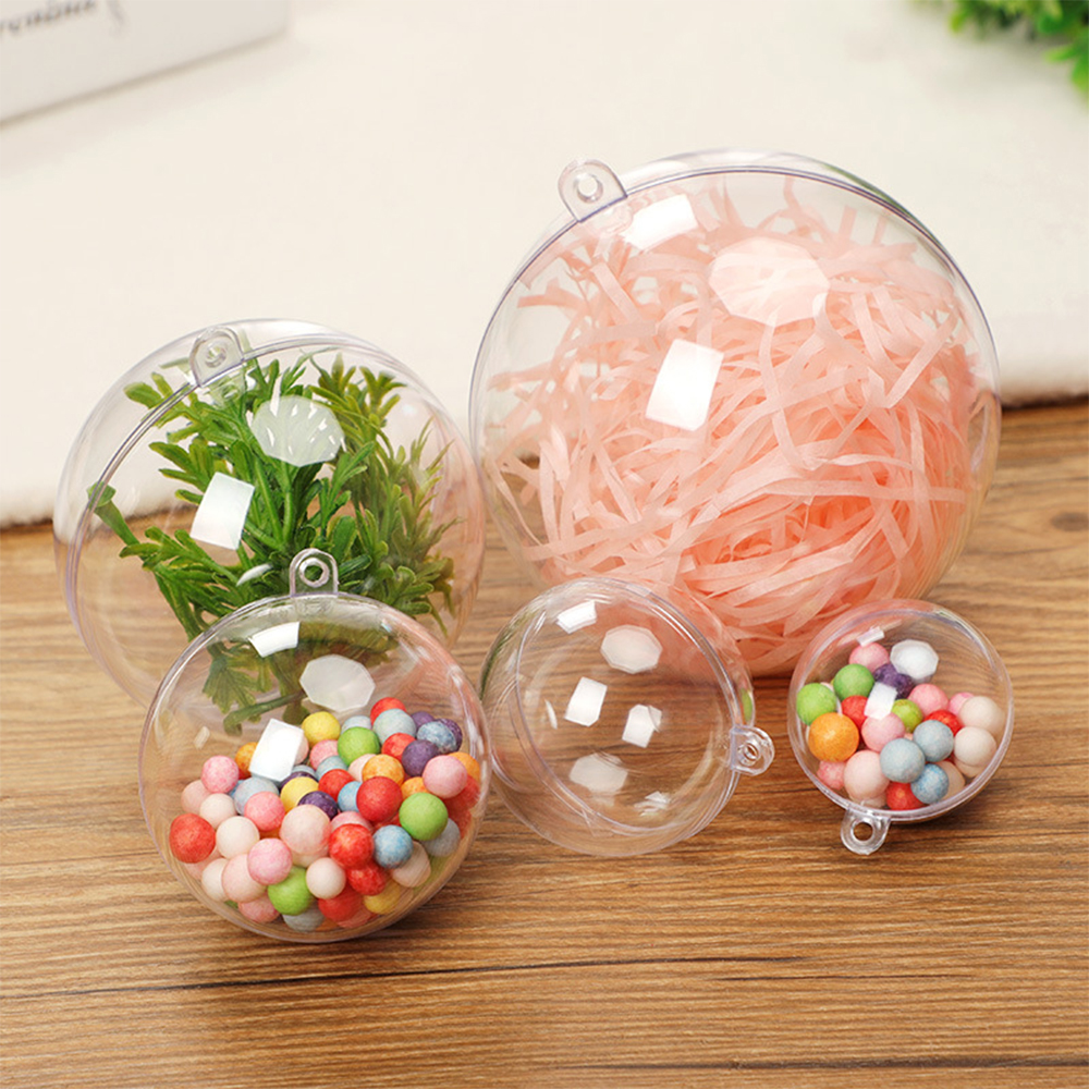 7CM Christmas Acrylic Transparent Decorative Ball 4
