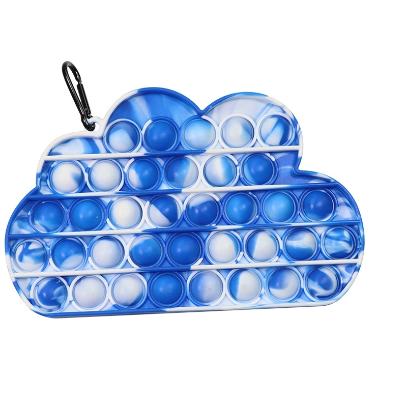 Rainbow Clouds Push Pop Toy 1