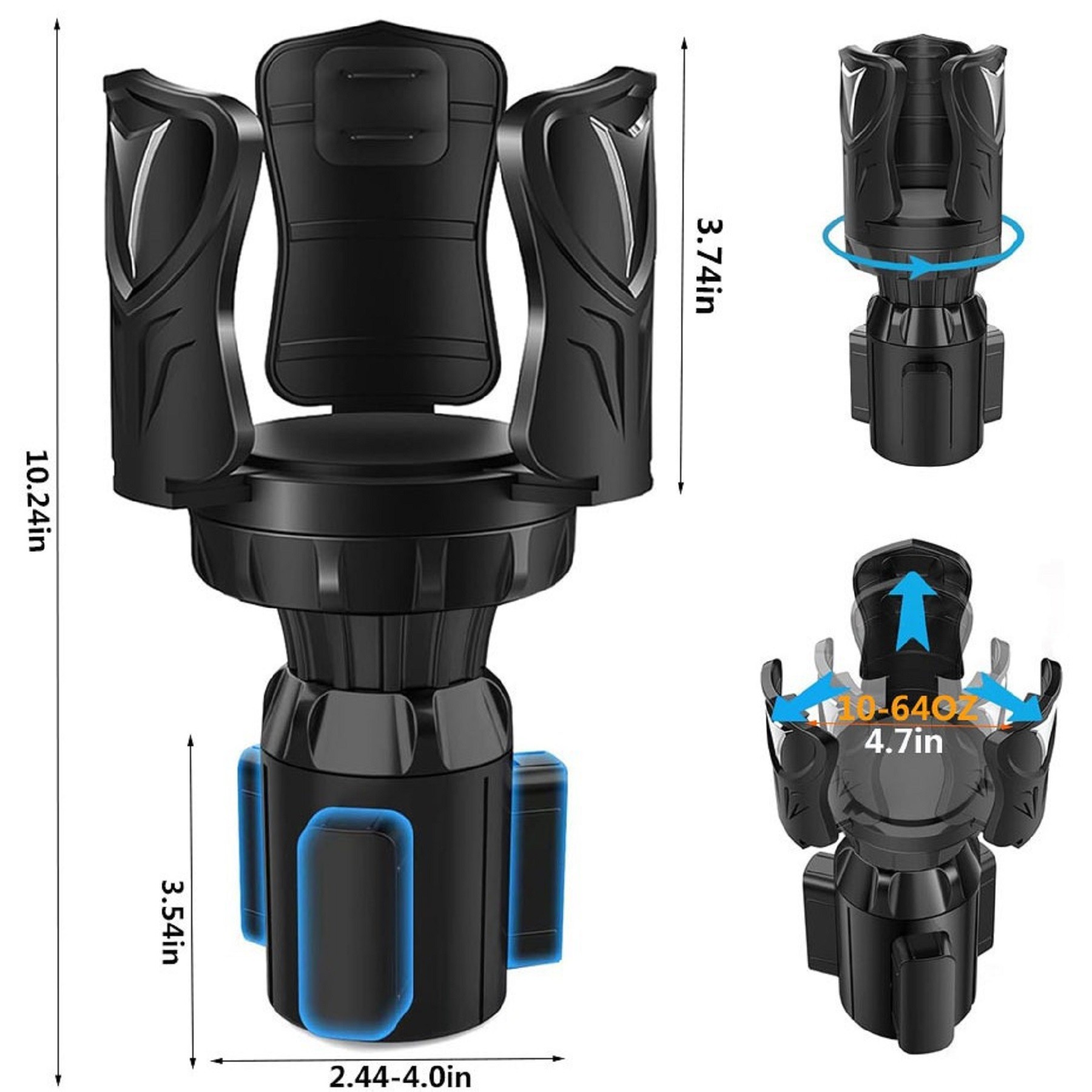 Automatic Car Cup Holder Expander 3
