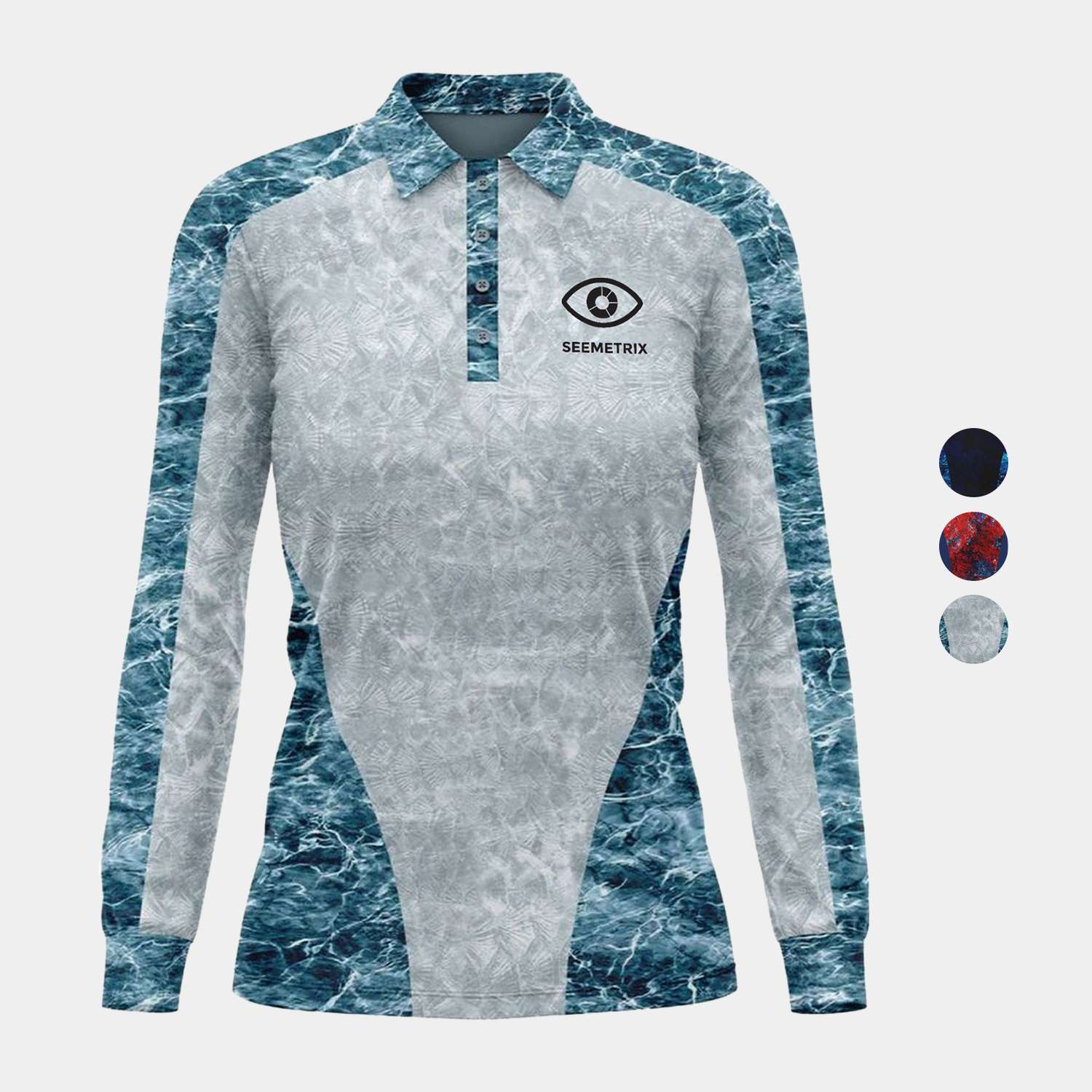 Mossy Oak® Women's 4.4 oz. Polyester Interlock Long Sleeve Polo Shirt, UPF 50+ 7