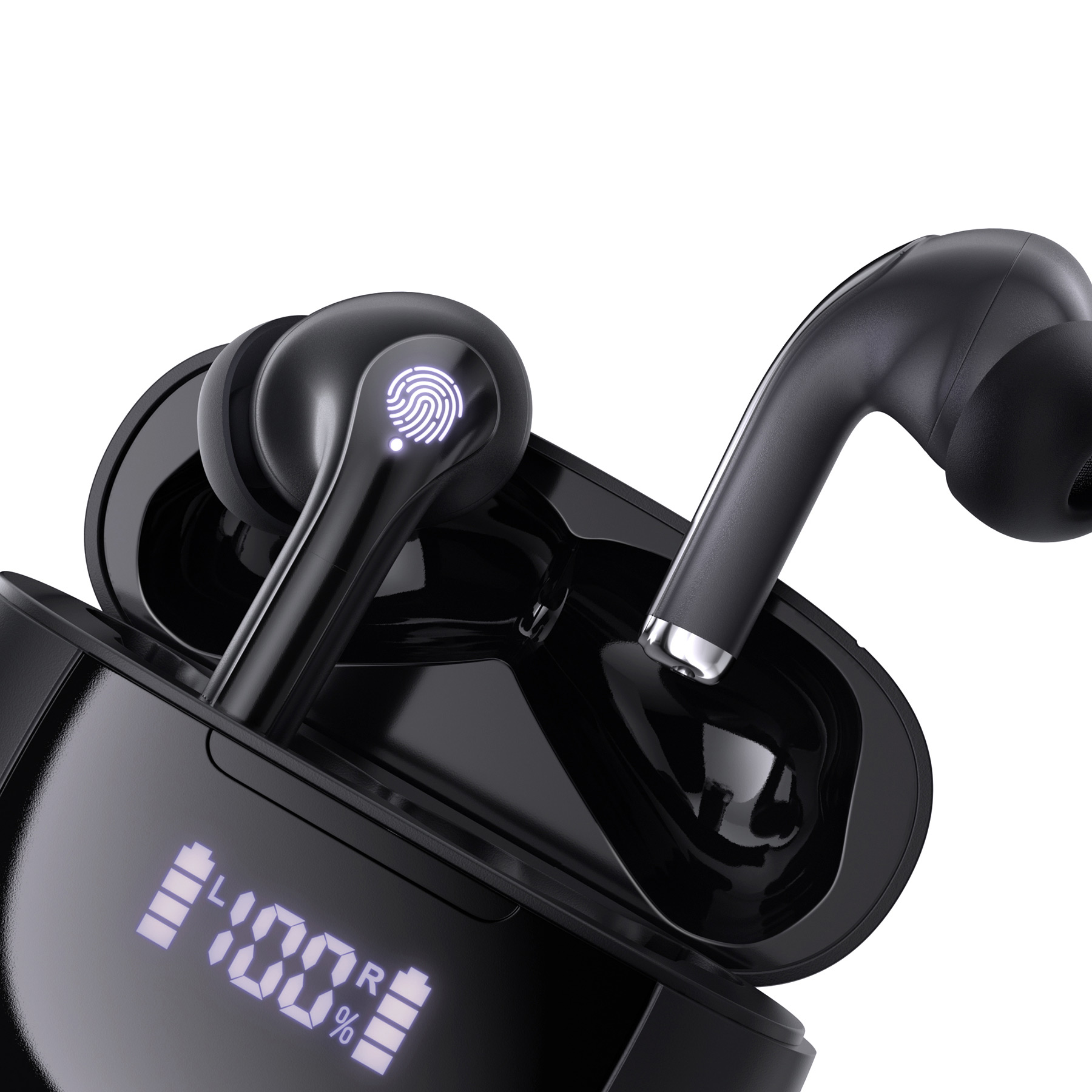 Calcini® TWS Earbuds With Charging Case And LED Power Display 6