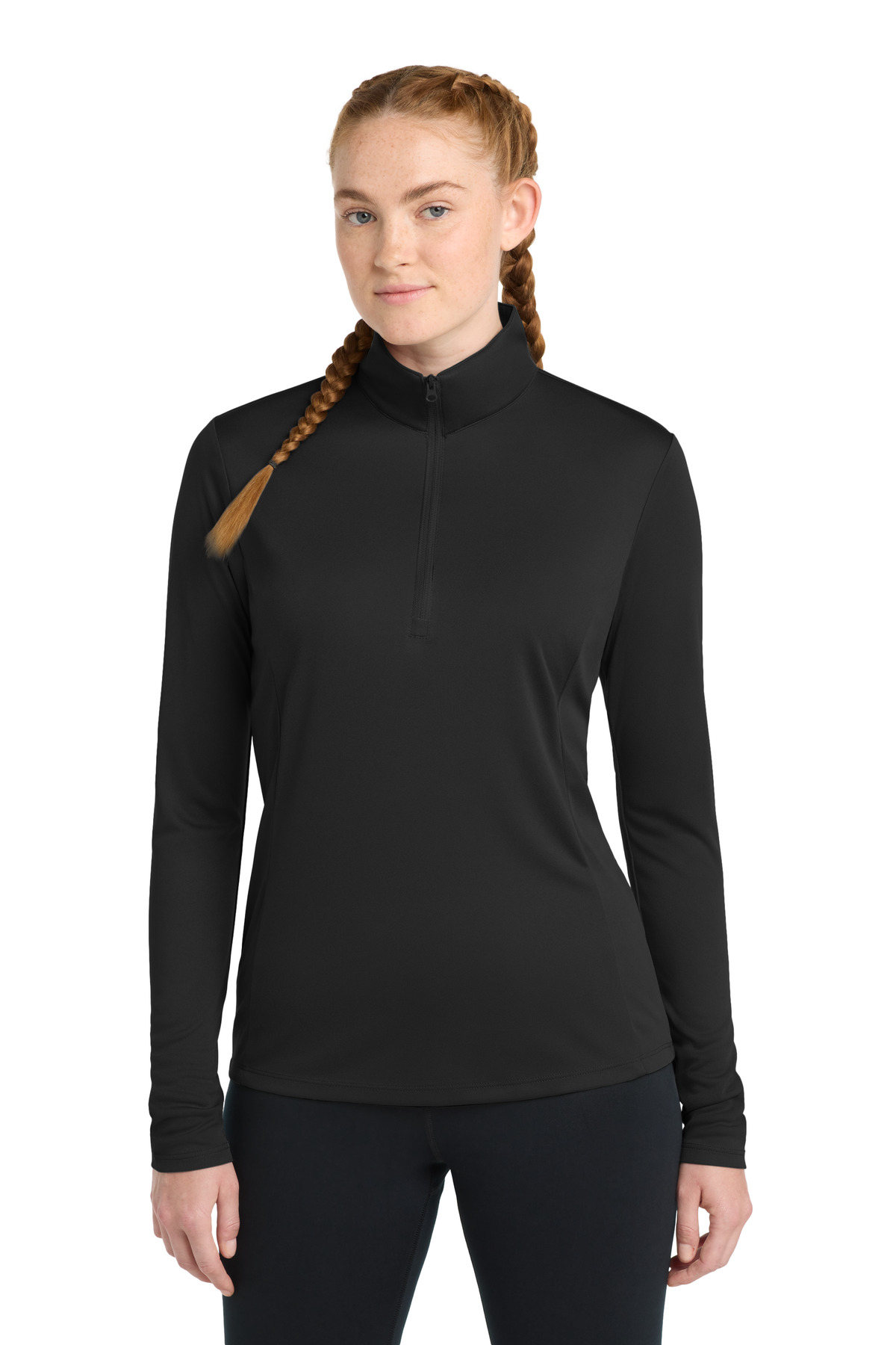 Sport-Tek Women's PosiCharge Competitor 1/4-Zip Pullover. LST357, custom hoodie or sweatshirt with logo imprint 16