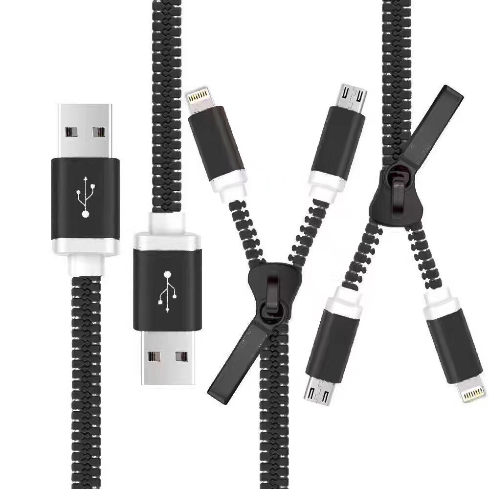 Superior 2 In 1 Zipper Charging Cables/Cord 6