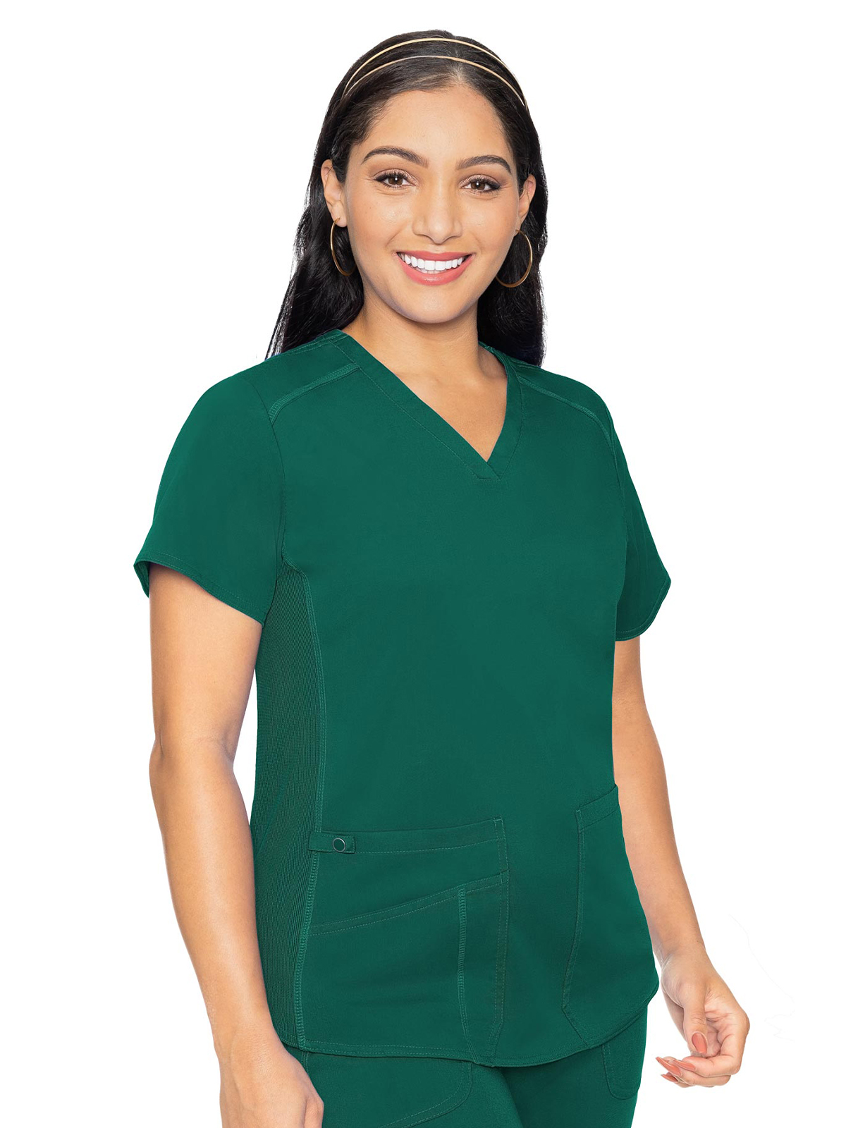 Med Couture - MC Touch - Women's 4-Pocket V-Neck Shirttail Top 25