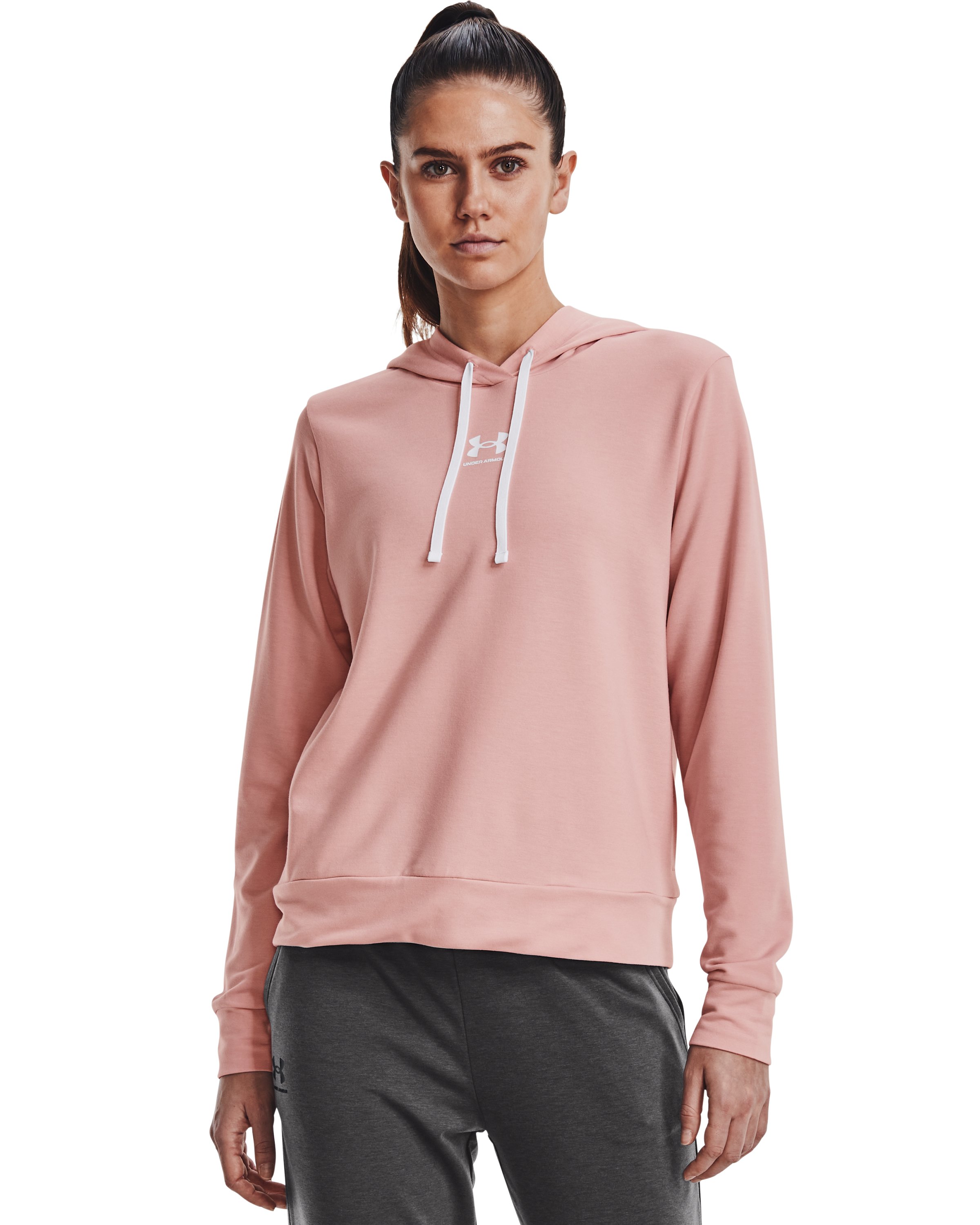 UA Rival Terry Women's Hoodie, custom hoodie or sweatshirt with logo imprint 18