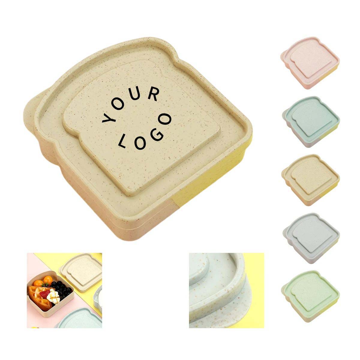 Portable Bread Shaped Lunch Case for Picnics 3