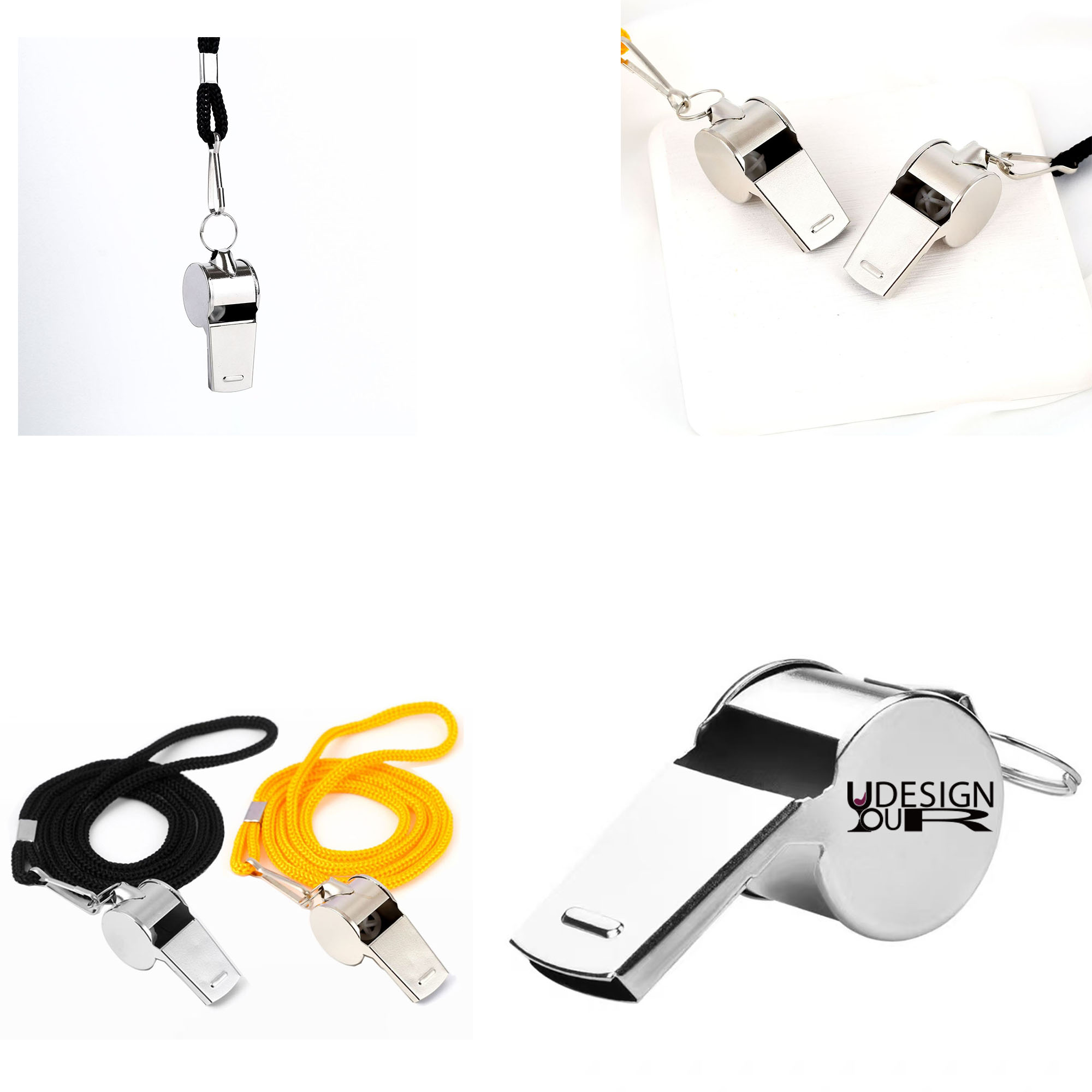 MOQ50 Promotional Metal Sport Whistle Customized Logo 2