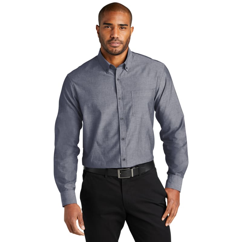 Port Authority Long Sleeve Chambray Easy Care Shirt 6