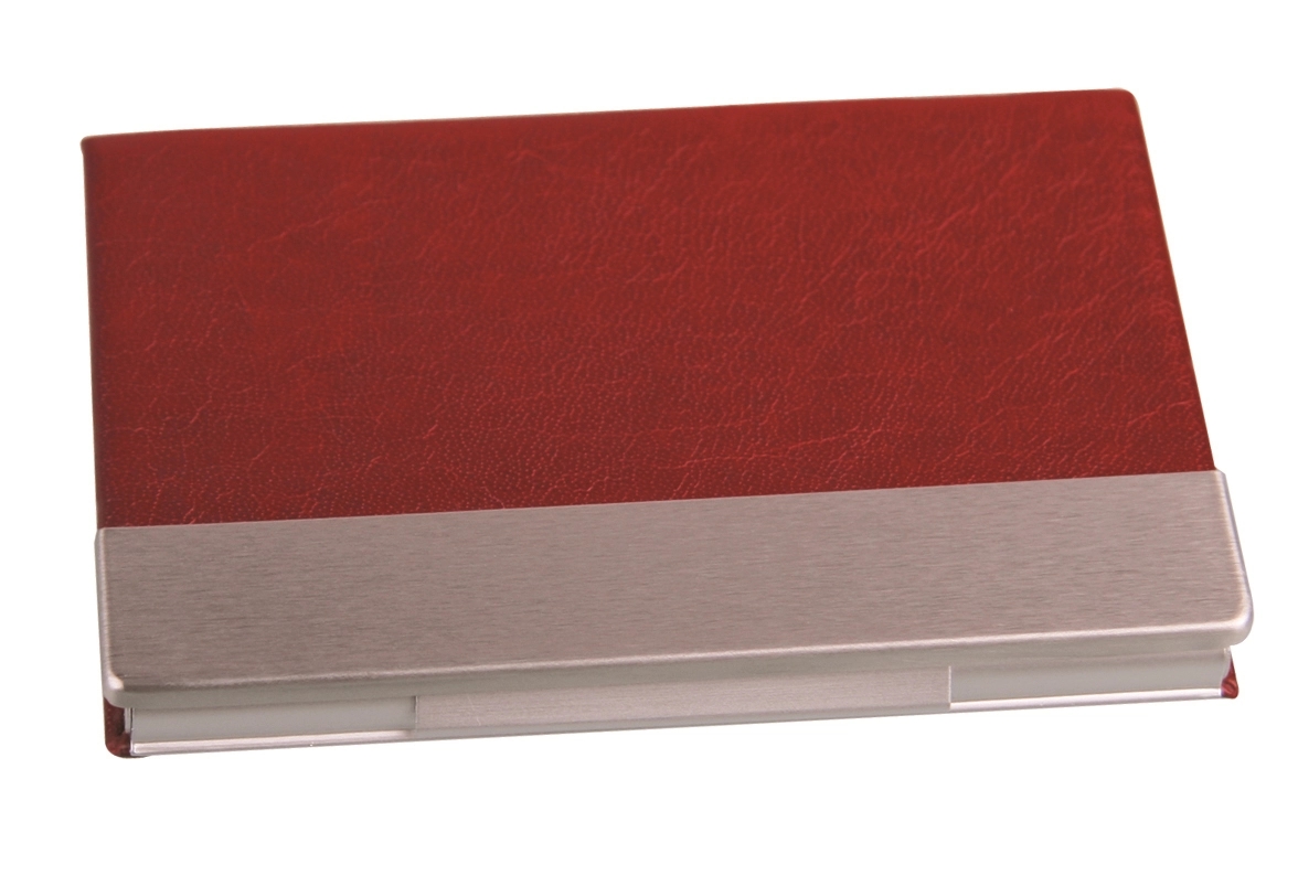 Leatherette Metal Business Card Case 2