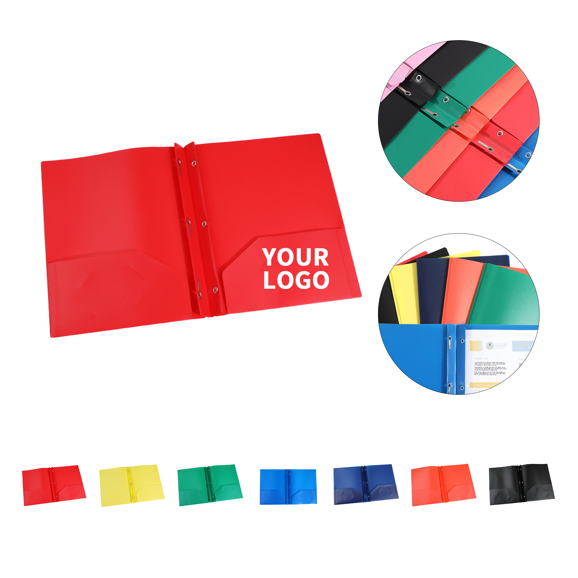 Poly Pocket File Folder Two Pocket Design 7