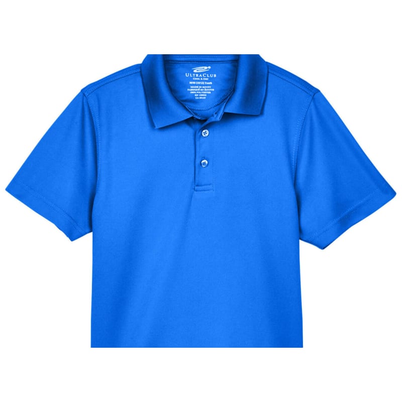 UltraClub Youth Cool & Dry Mesh Piqué Polo 25