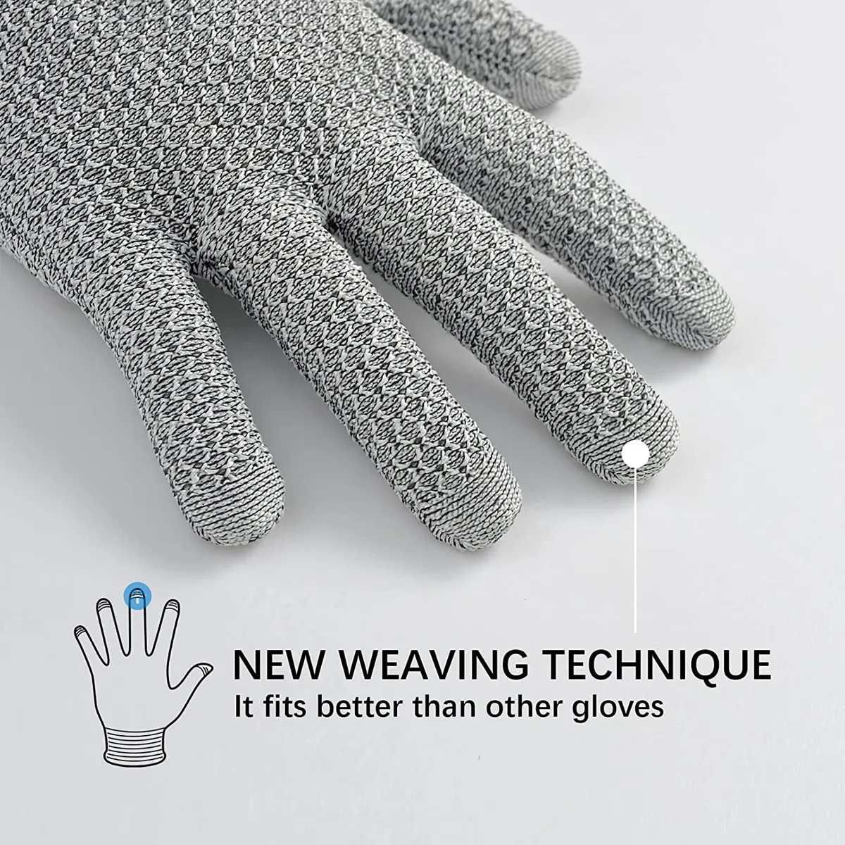 Level 5 Cut Proof Chainmail  Kitchen Safety HPPE Gloves 7