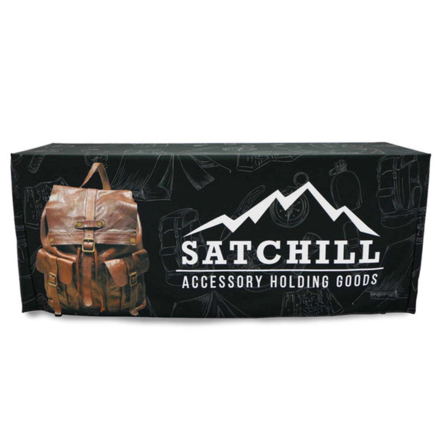 Premium 4ft Throw Dye Sublimated Fitted Table Cloth