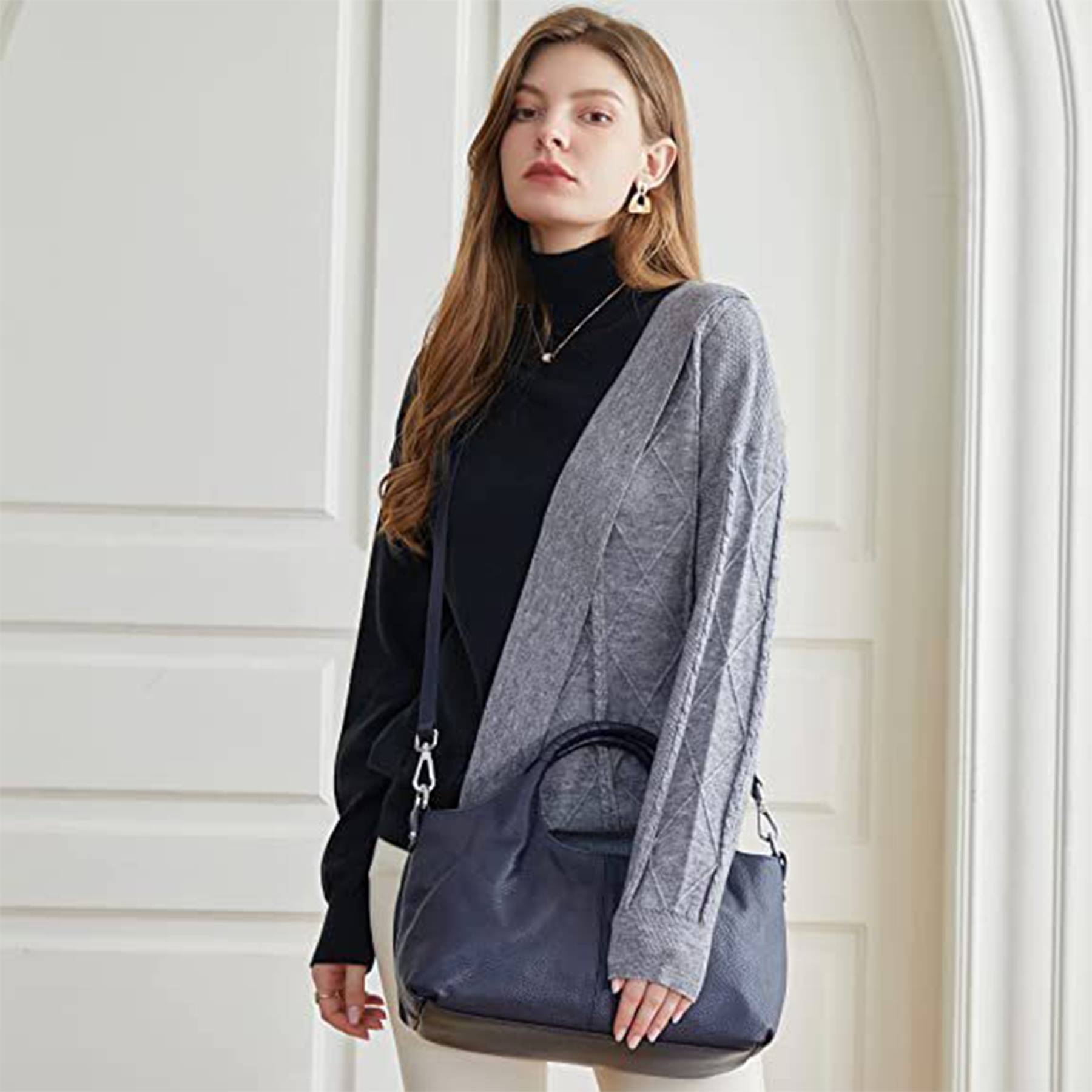 Genuine Leather Handbags Shoulder Crossbody Bag for Women 4
