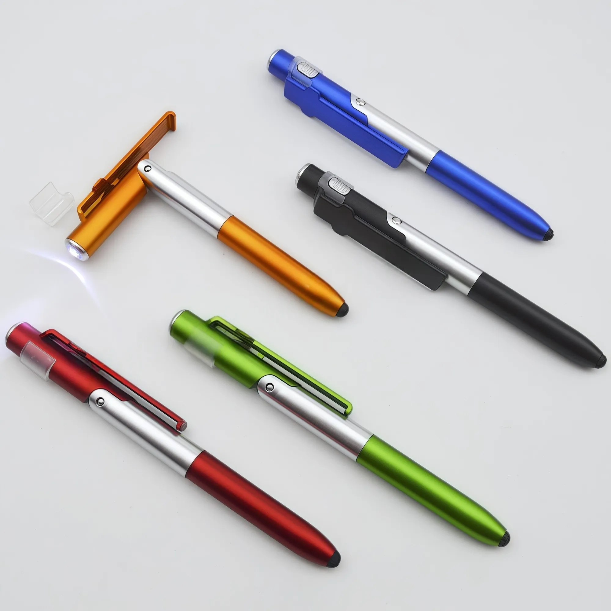 4-in-1 Multi-Function Tech Pen - Stylus, Ballpoint, Flashlig 2