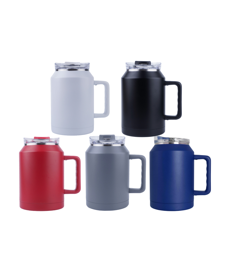 NEW 50oz double wall SS vacuum Mug &Lid with Twist Closure - gift box packing 4