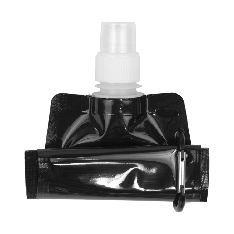 "Roll Up" 18 oz Foldable and Reusable Water Bottle with Matching Carabiner 30