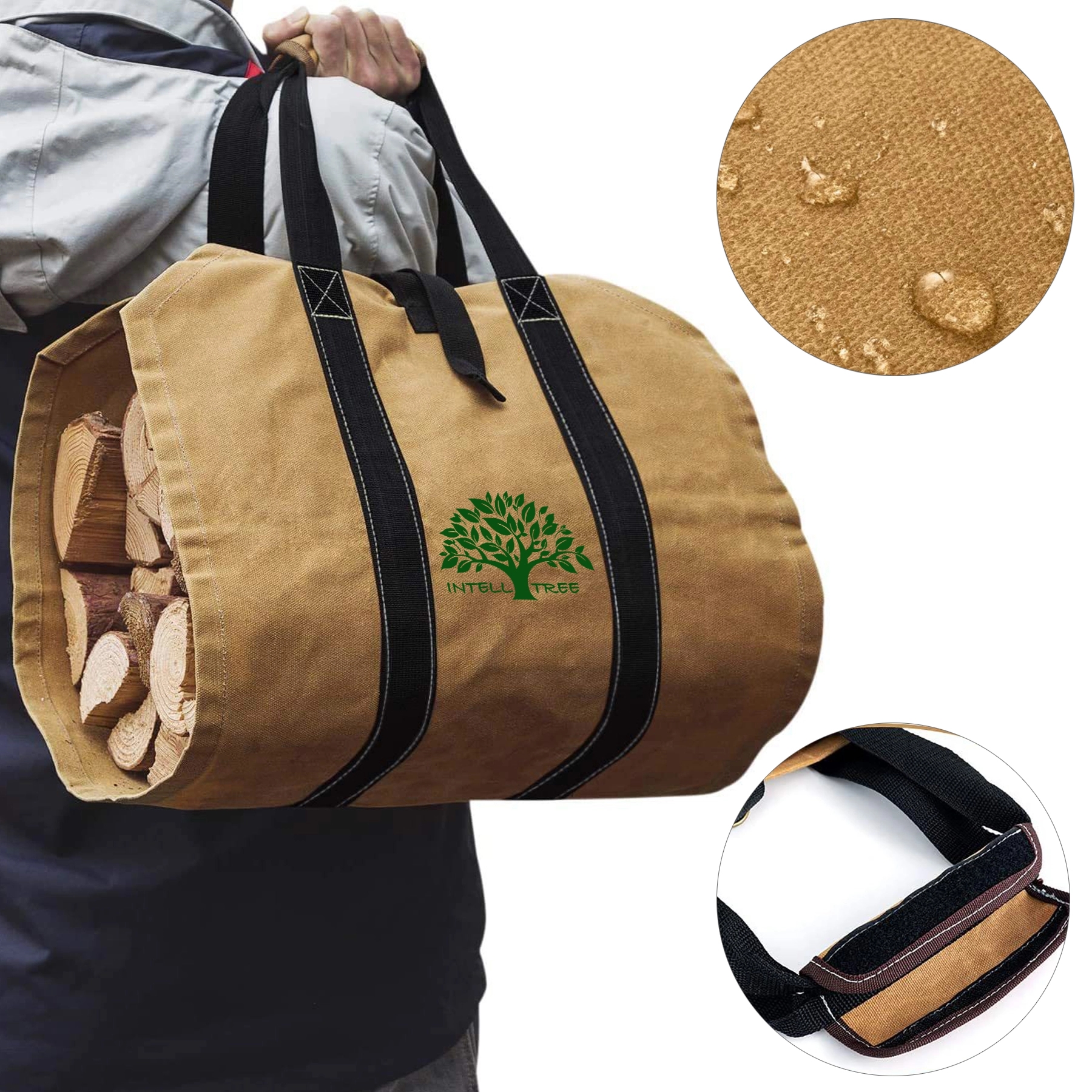 Canvas Firewood Carrier Bag 5