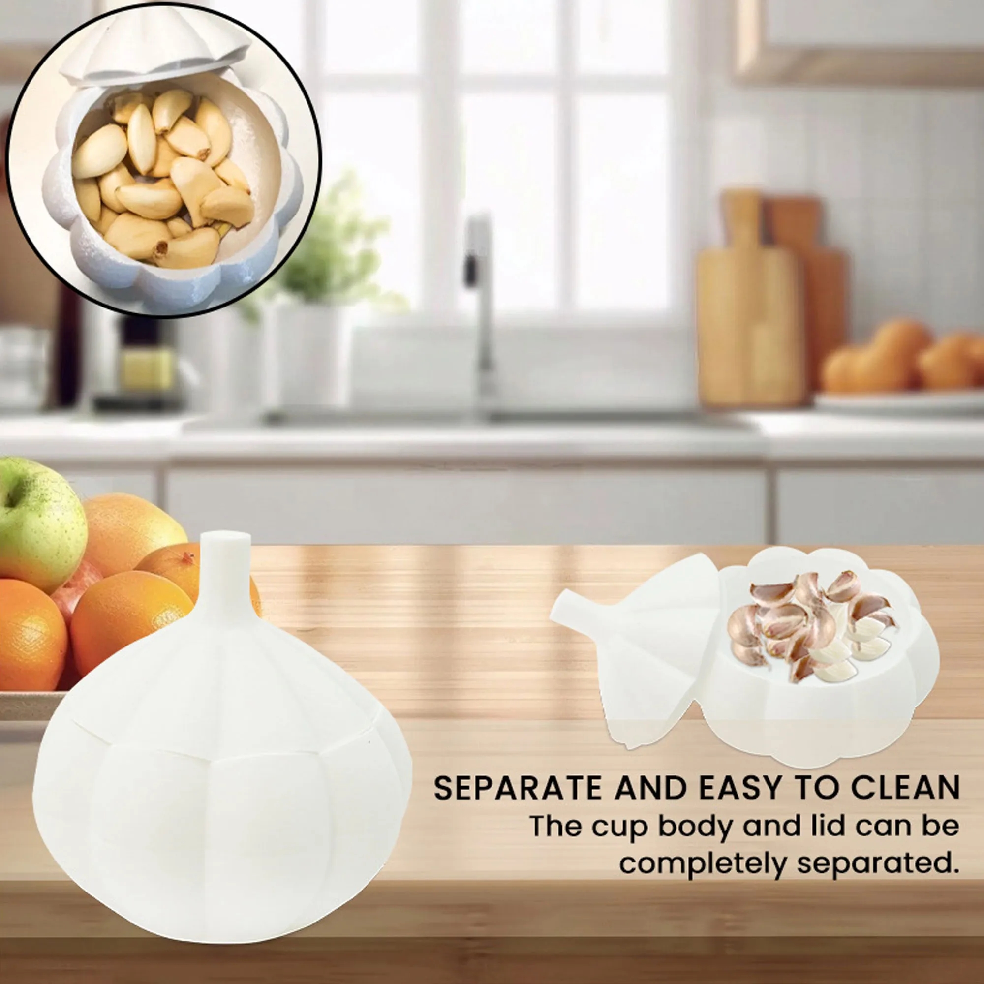 Creative Garlic Shaped Spice Container For Kitchen Storage 3