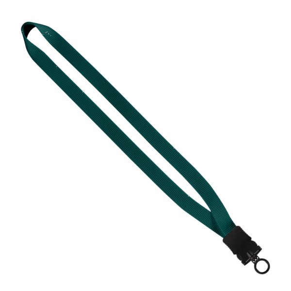3/4" Smooth Nylon Lanyard with Snap-Buckle Release & O-Ring 30
