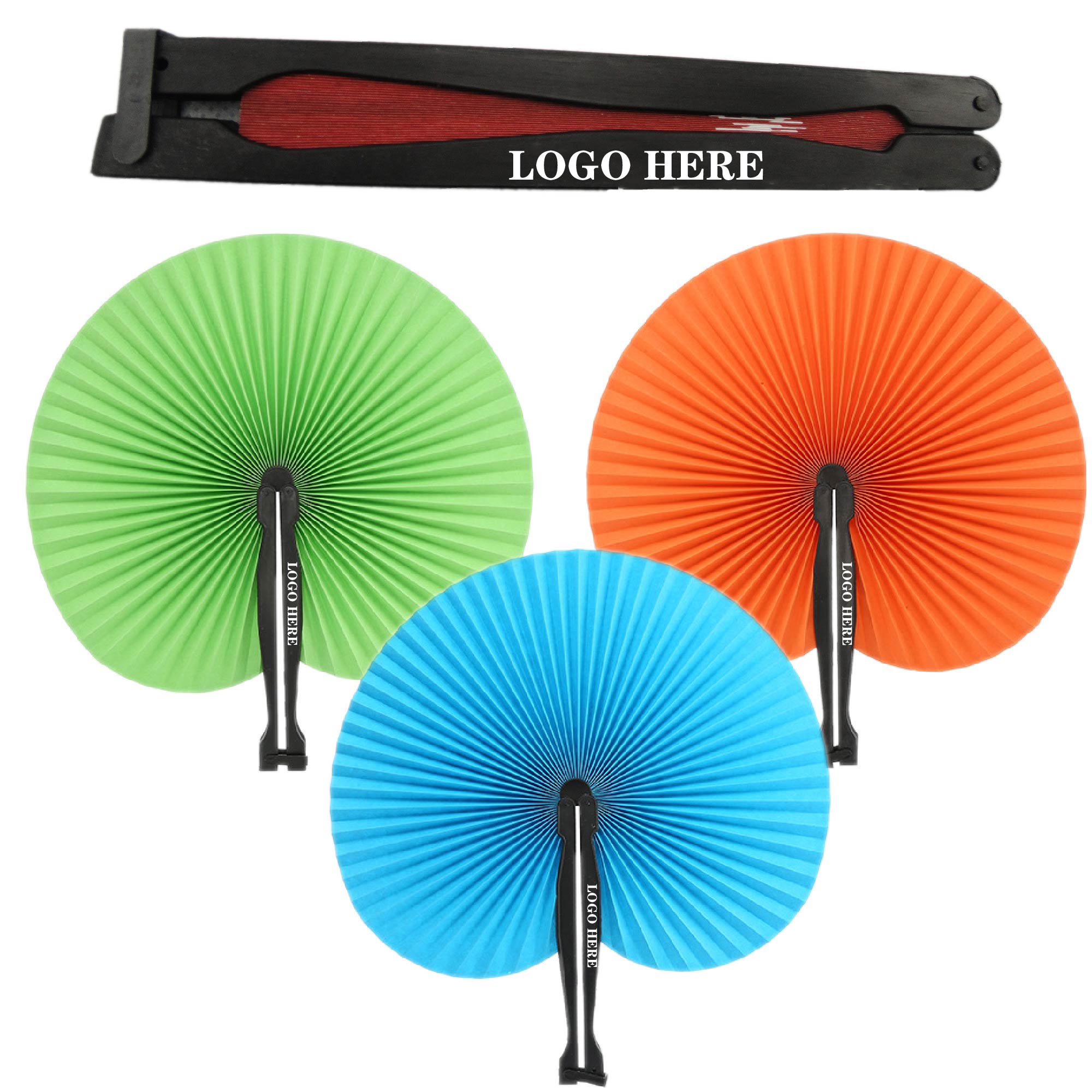Round Shape Folding Fan 1