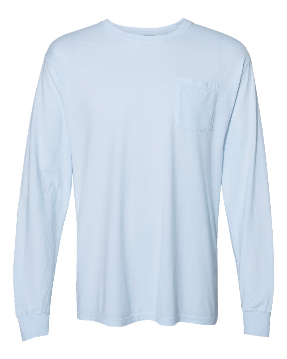 Unisex Garment-Dyed Long Sleeve T-Shirt With a Pocket - GDH250 50