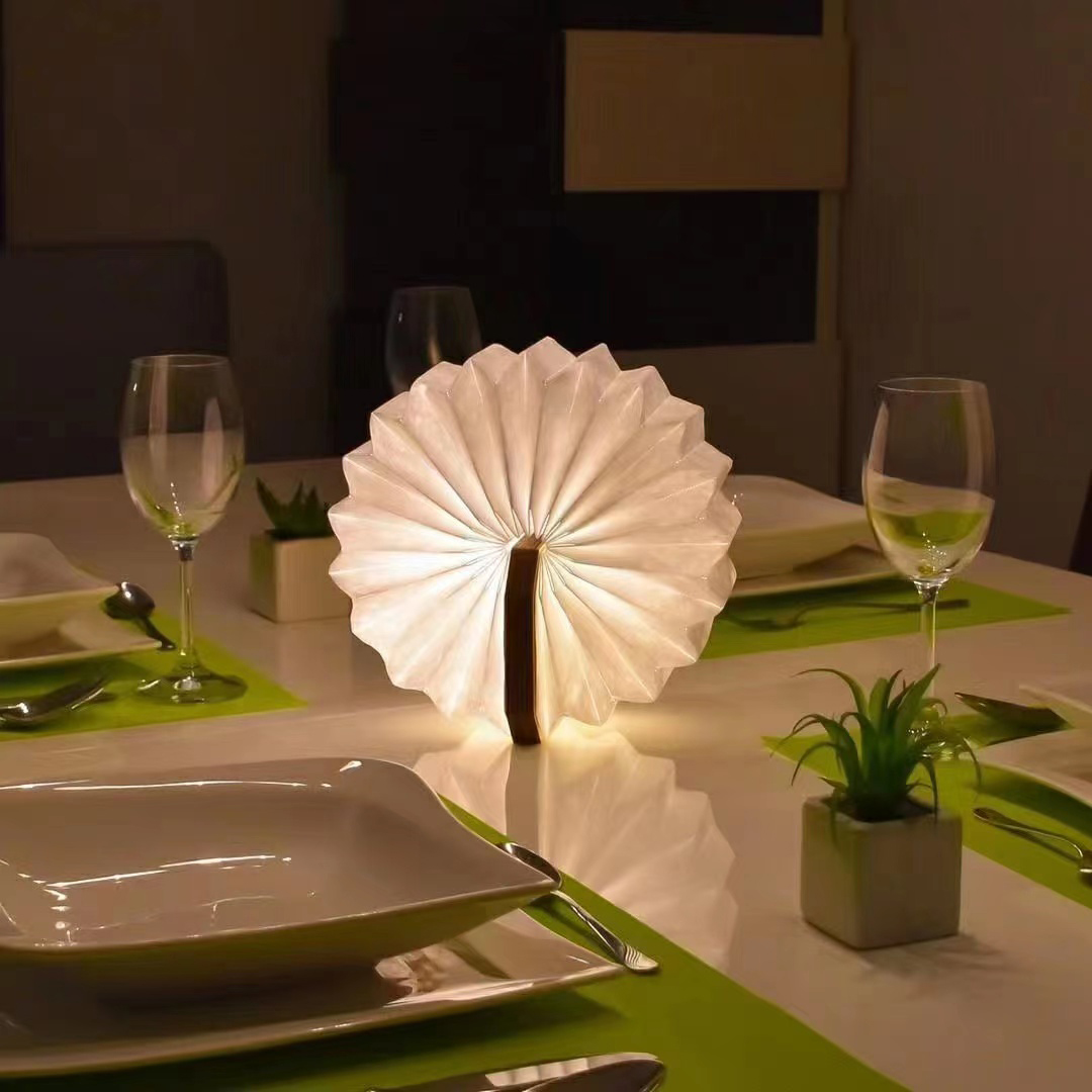 360 Degree Foldable Organ Paper Lamp With Built In 1200mAh Rechargeable Battery 13