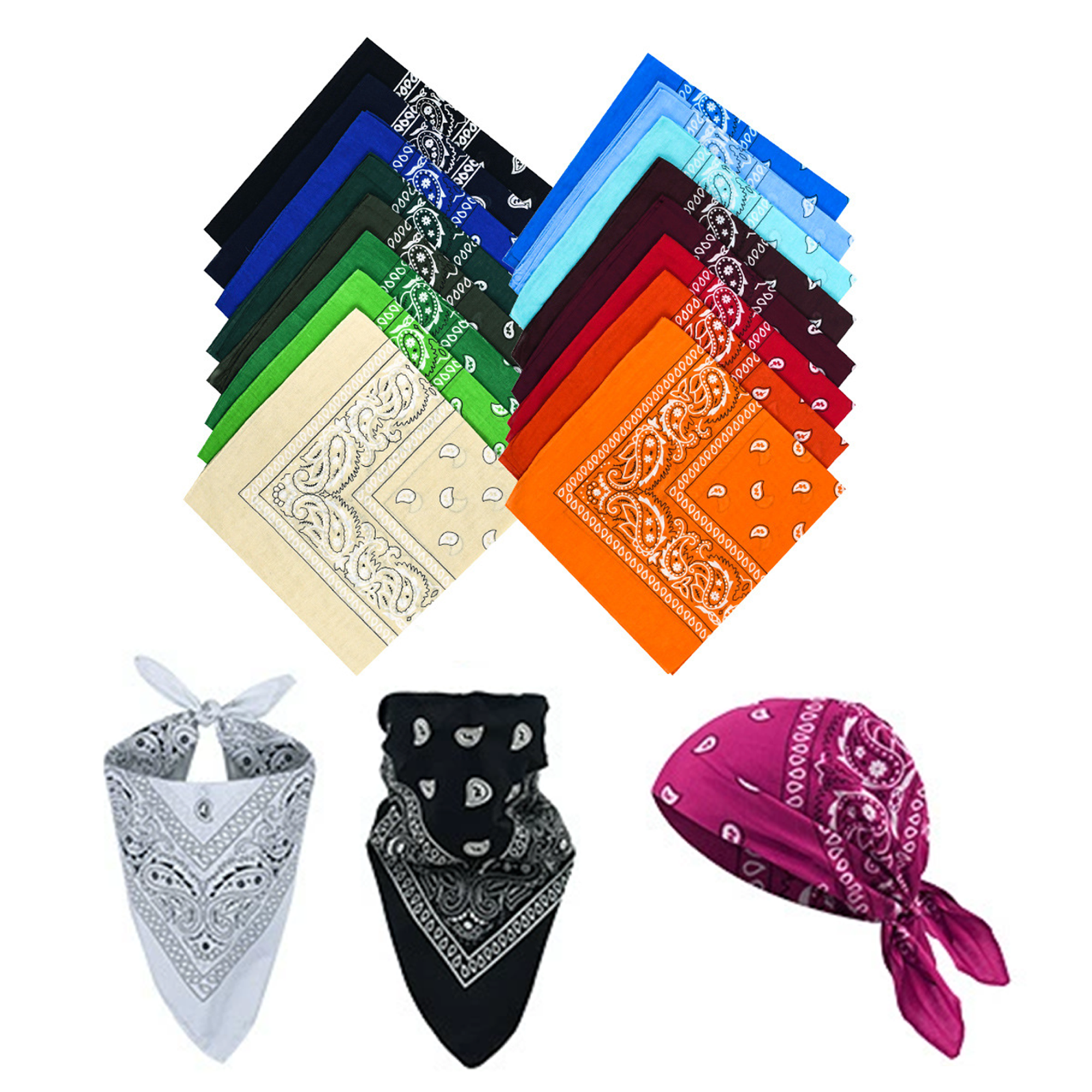 Custom-Made 100% Cotton Printed Bandana 1