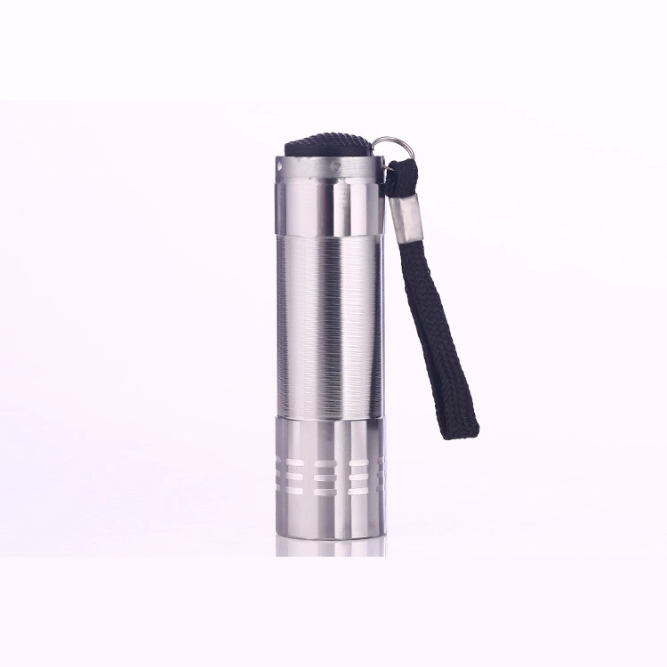 Metal 9 LED Flashlight 4