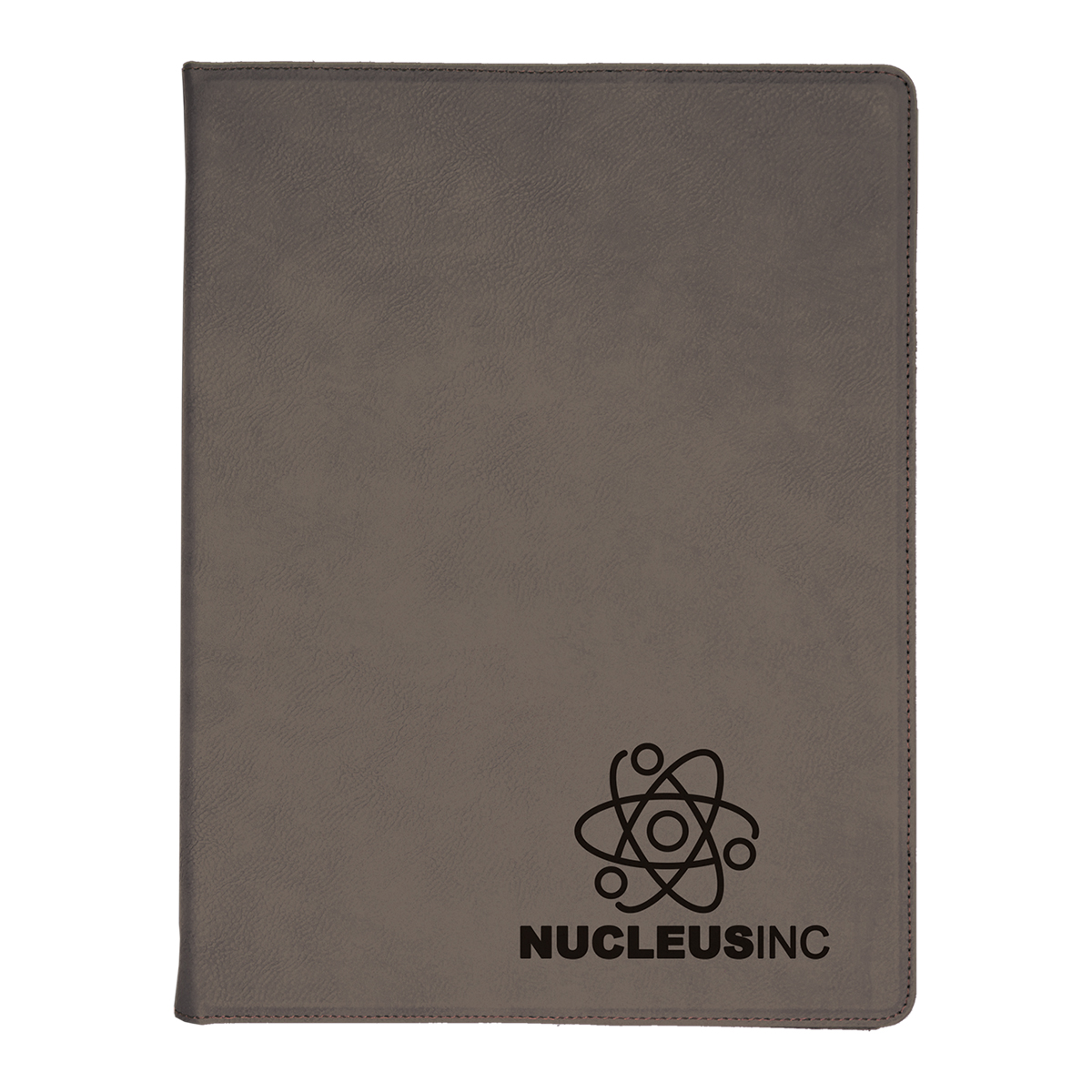 9" x 12" Leatherette Gray Portfolio