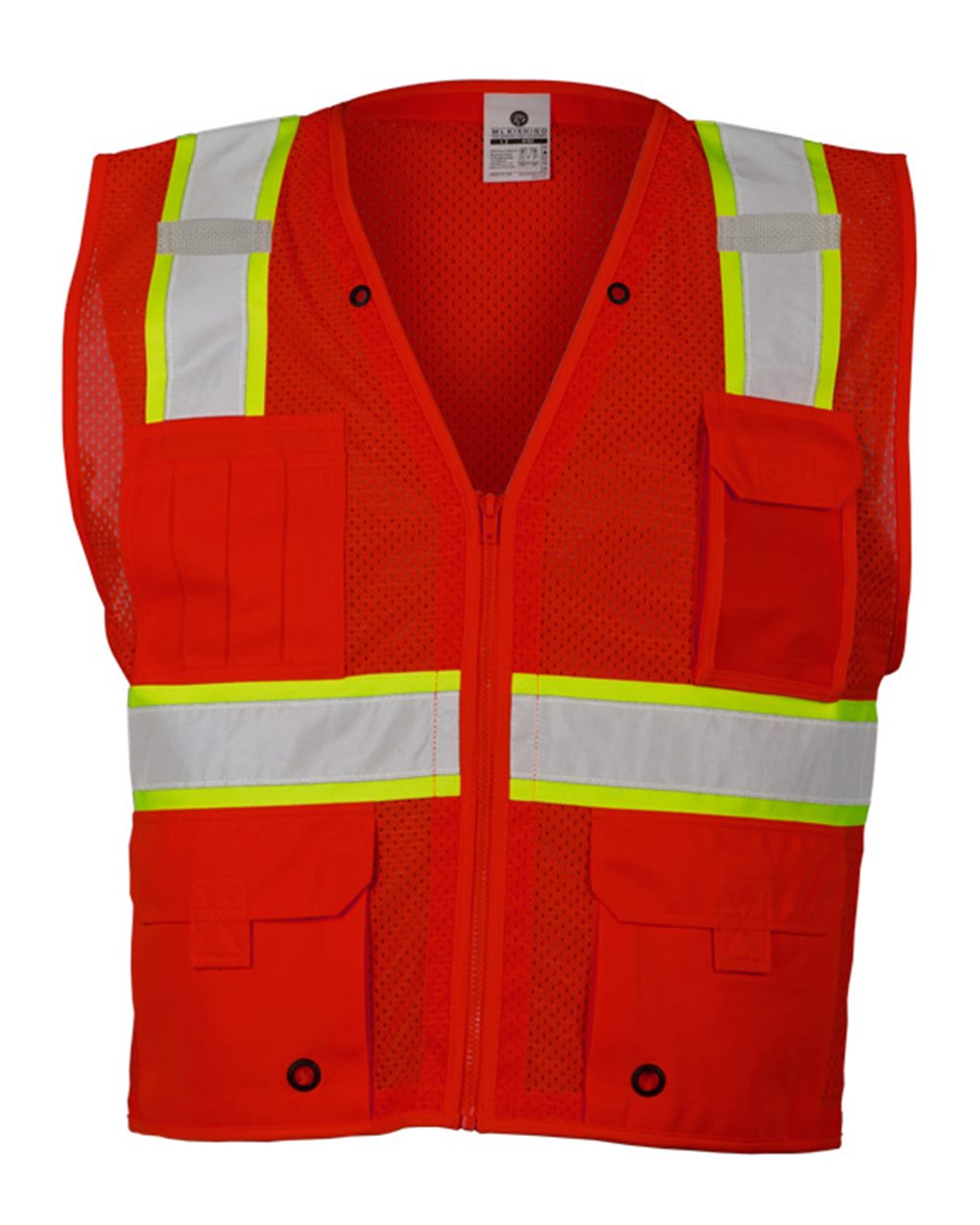 Unisex EV Series® Enhanced Visibility Multi-Pocket Mesh Vest - B100-111 6