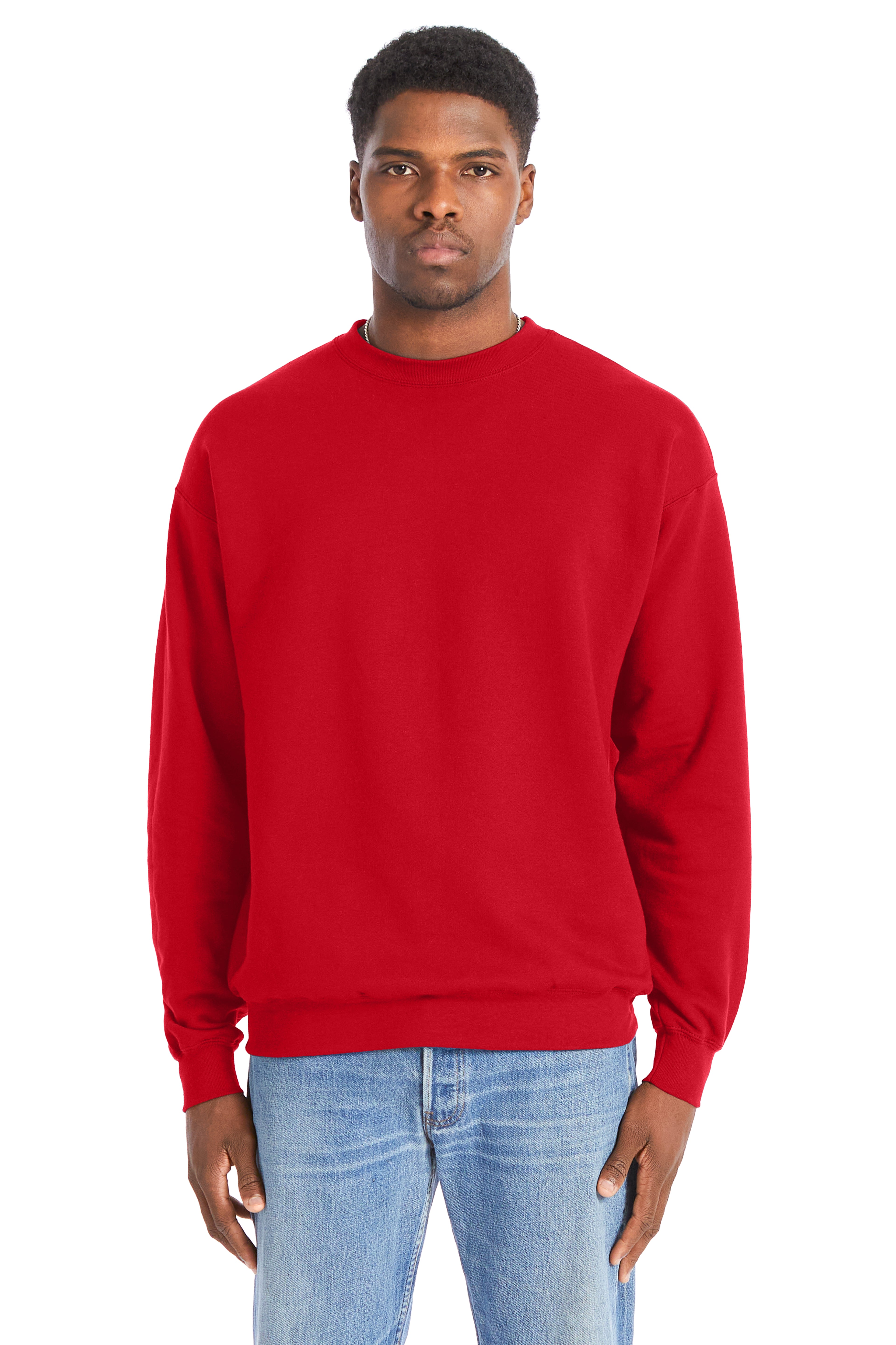 Hanes Perfect Sweat Crewneck, custom hoodie or sweatshirt with logo imprint 2