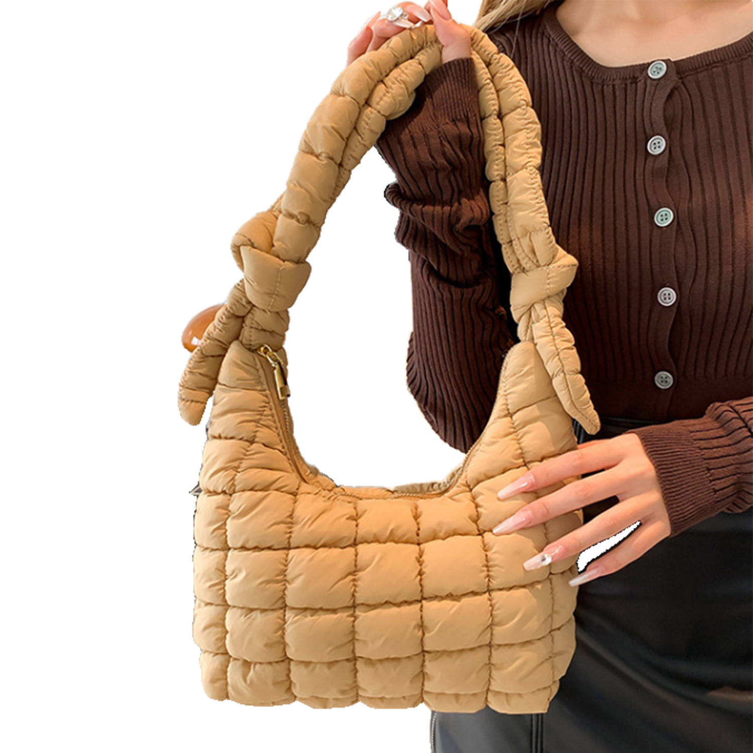Cloud Pleated Casual Large-Capacity Cross-body Bag 8