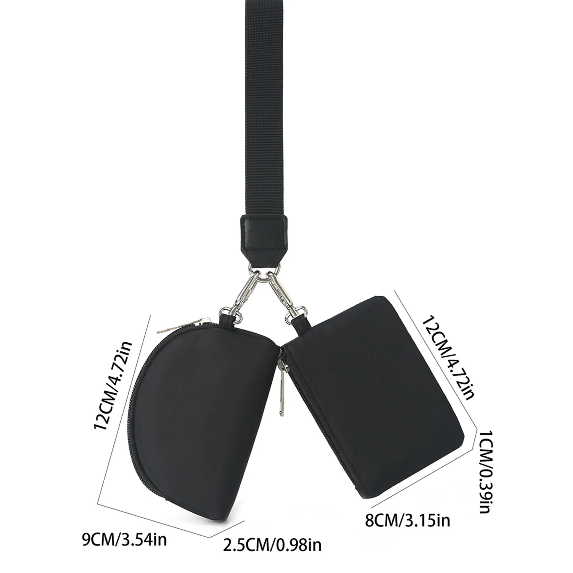 Mini Zipper Key Chain Wrist Strap Wallet Logo Customization 2