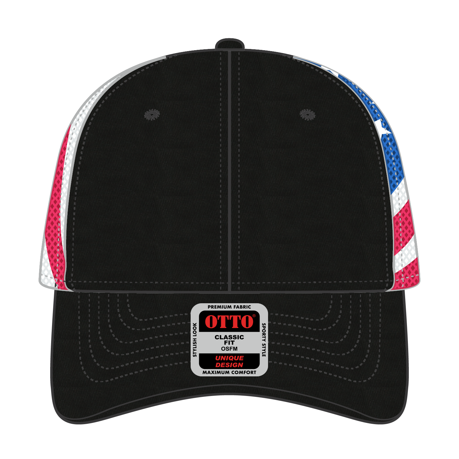 OTTO CAP® 6 Panel Low Profile Mesh Back Trucker Hat 2