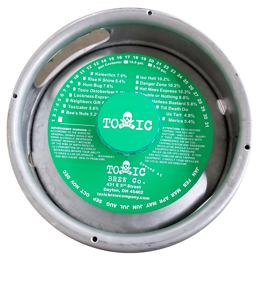 Beer Can Adhesive Keg Collars 5