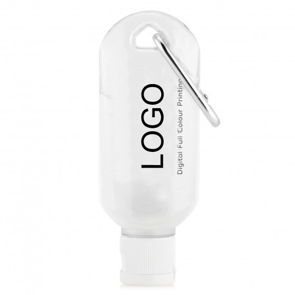 1.8 Oz. Hand Sanitizer Gel with Carabiner 1