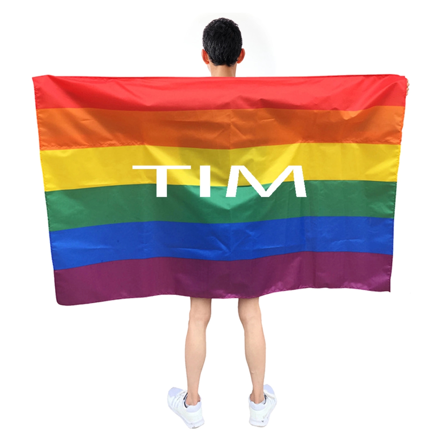 Rainbow Stripes Costume Cape 2