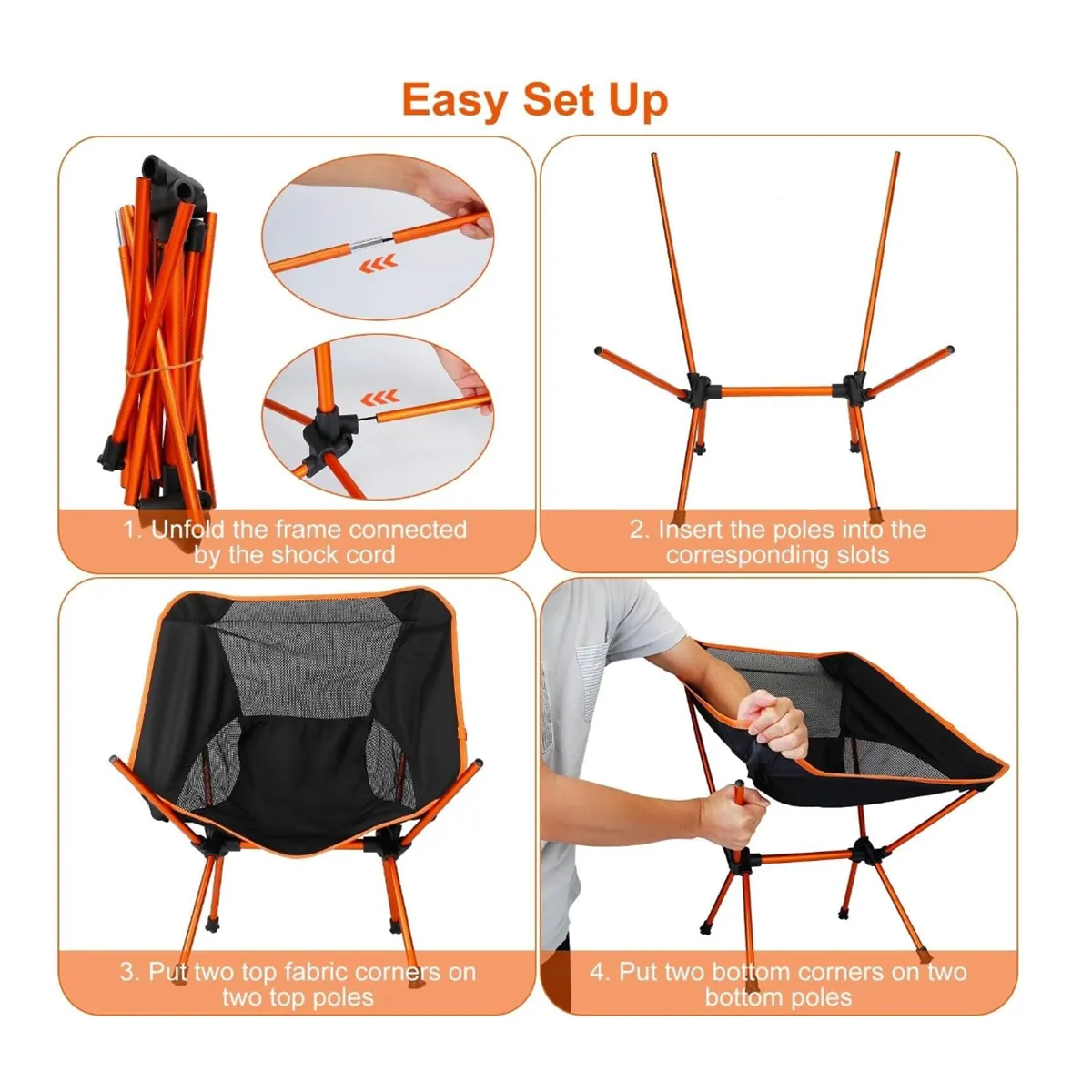 Foldable Portable Ultra-Light Camping Backpacking Chair 4