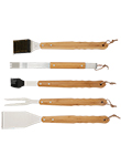 5 Piece Bamboo BBQ Set 8