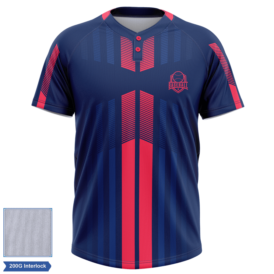 Rush - Men's & Kids' Sublimation 2-Button Baseball Jersey - 1
