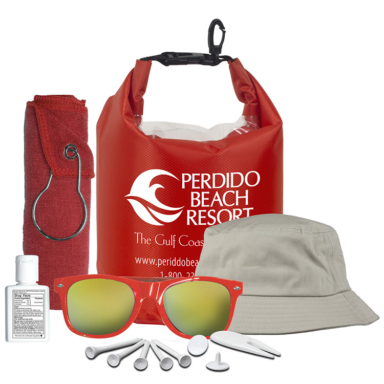 "FAIRWAY GOLF KIT" 13 Piece Golf Kit in Deluxe Dry Bag 22