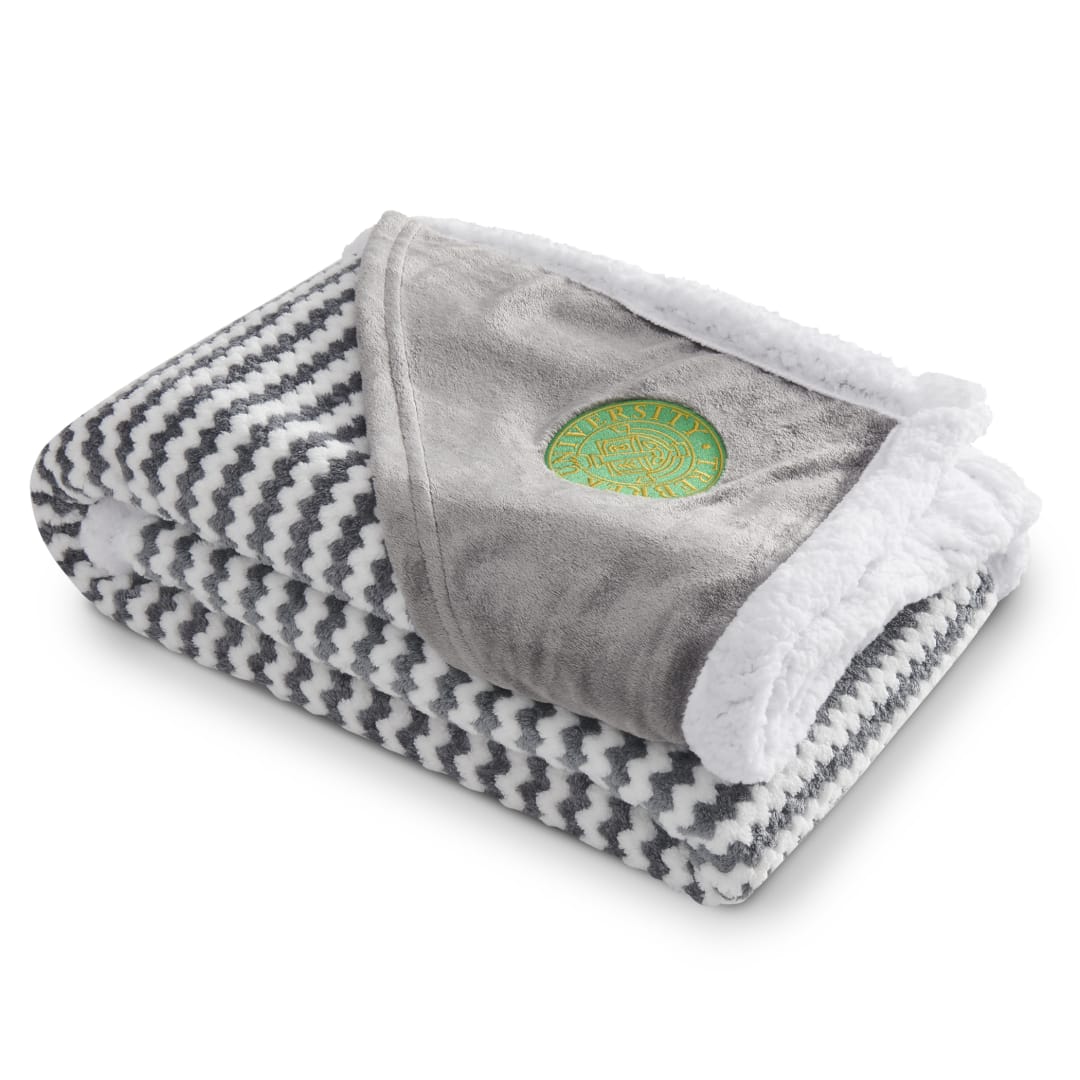 Field & Co.® Chevron Striped Sherpa Blanket 111