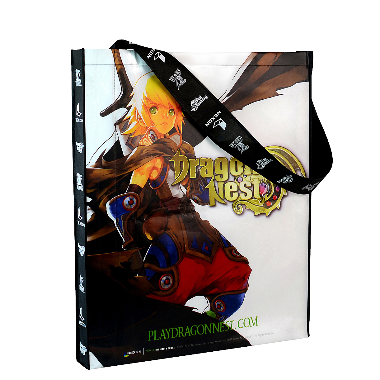 Large Full-Color Laminated Non-Woven Tradeshow Poster Bag 24"x36"x3" 1