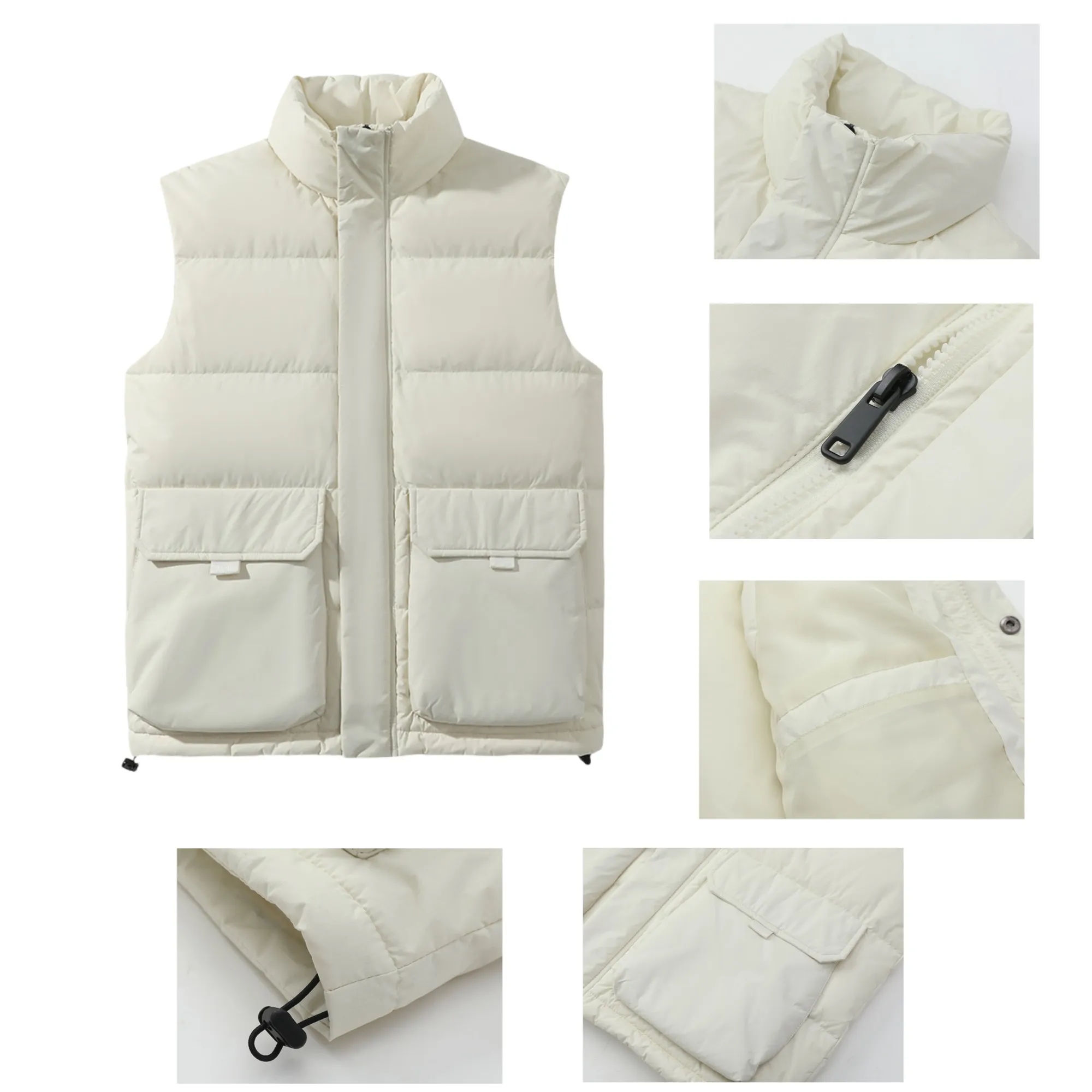 90% White Duck Down Vest 3