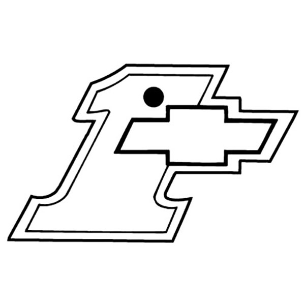 #1 w/Chevy Sign Key Tag - Spot Color 1